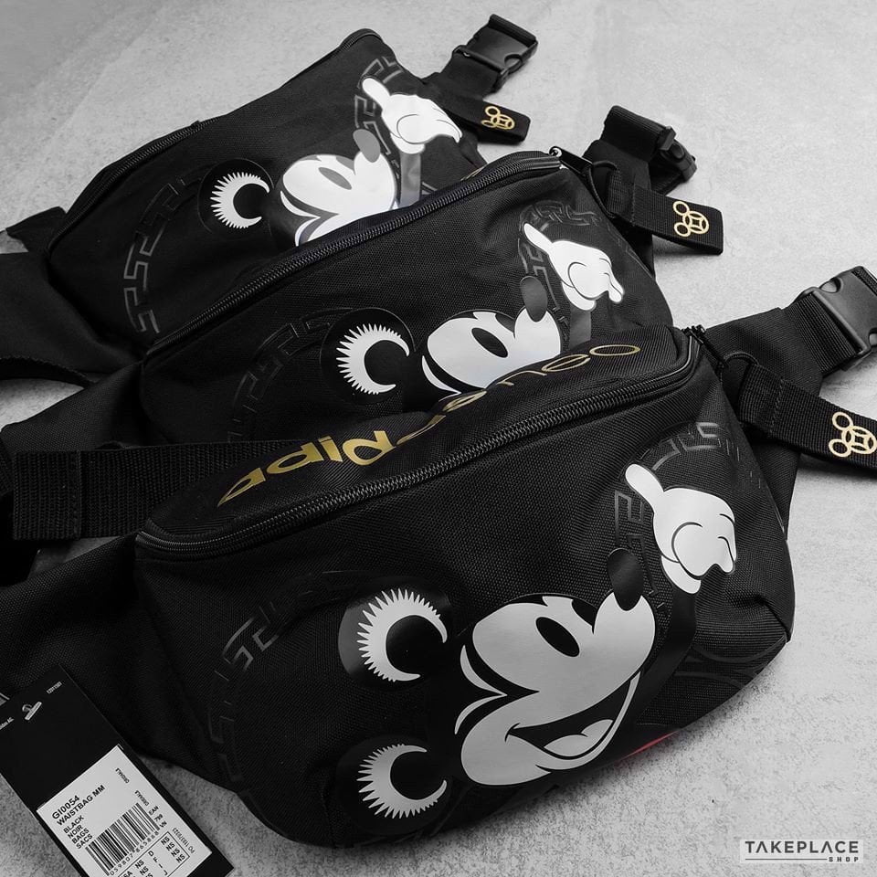 Túi Adidas bao tử Mickey [2 màu] [unisex]
