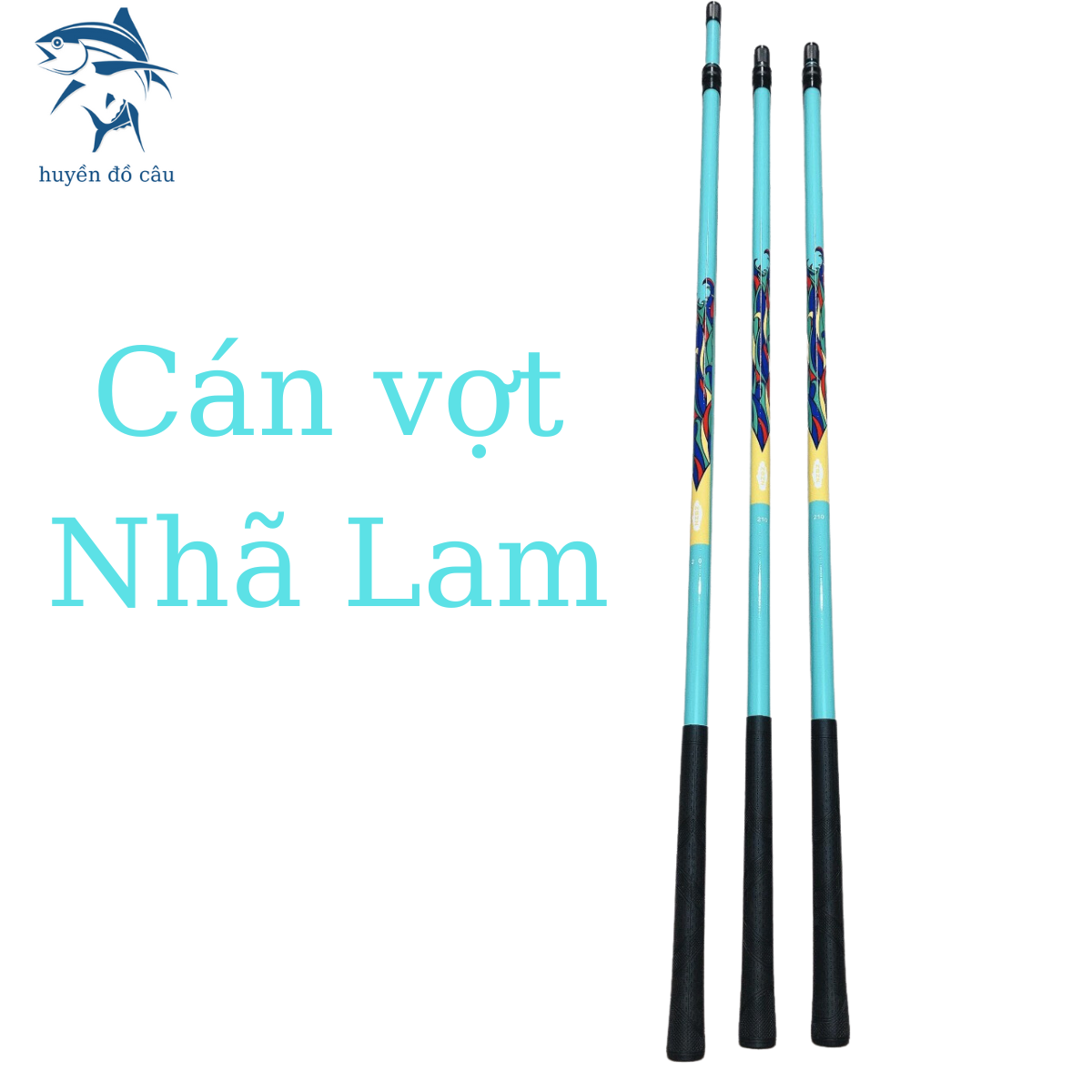 Cán vợt câu đài, vợt cá carbon chắc chắn, h045