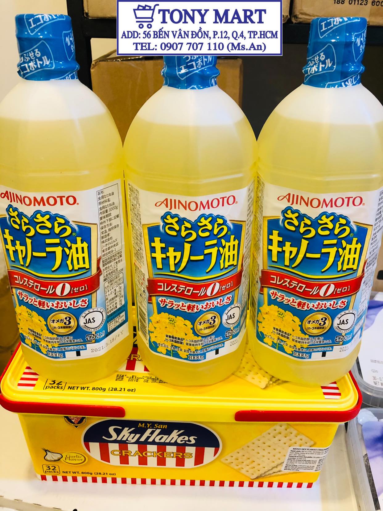 Dầu ăn hoa cải ajinomoto nhật bản 1lit