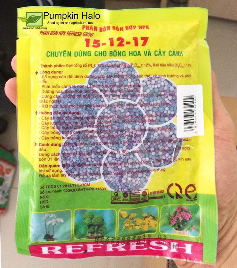 [HCM]Phân Đầu Trâu  NPK 3 Màu (15-12-17)_gói 200gram .