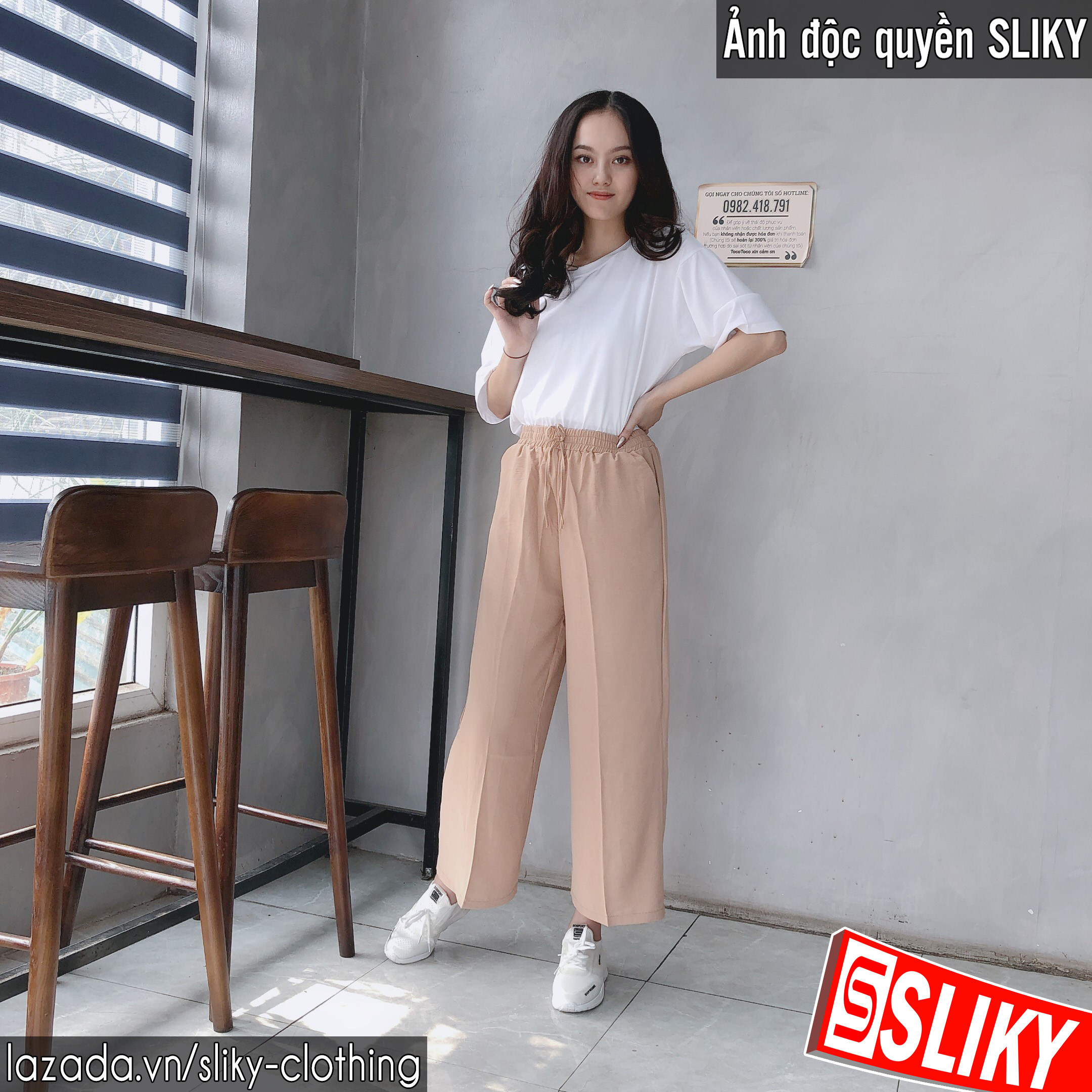 Quần đũi lụa suông - SIKY - QDX