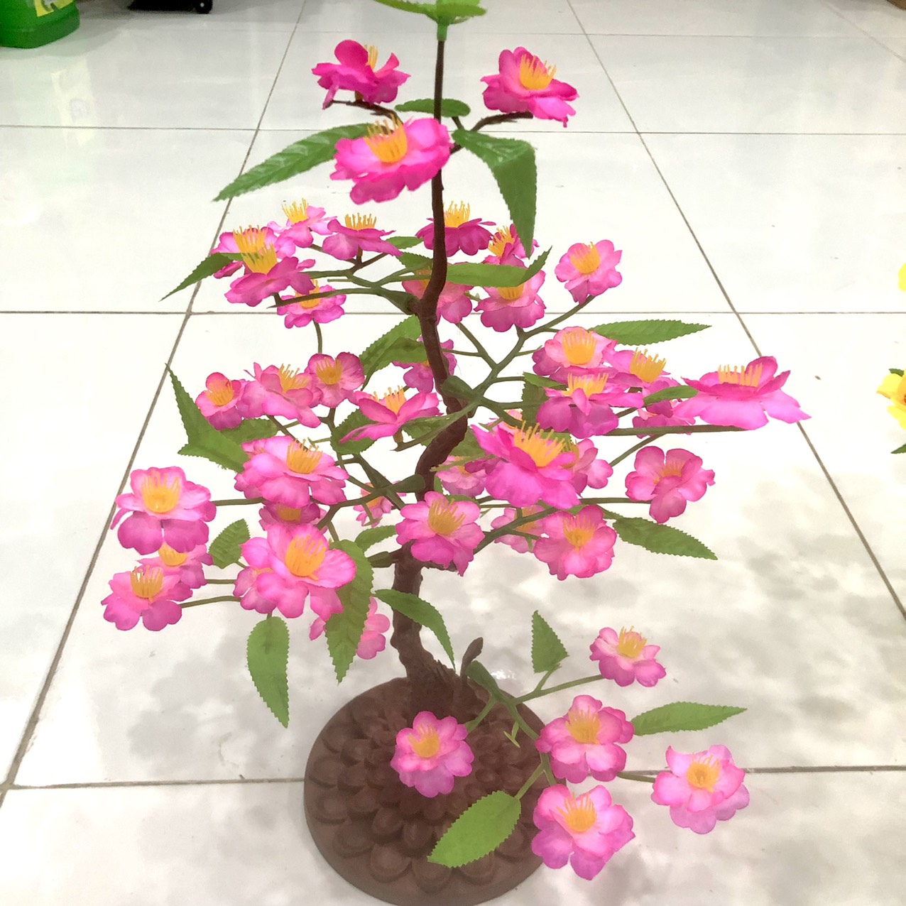 Hoa tết 2023, hoa giả mai, đào nhựa, chưng tết cực đẹp