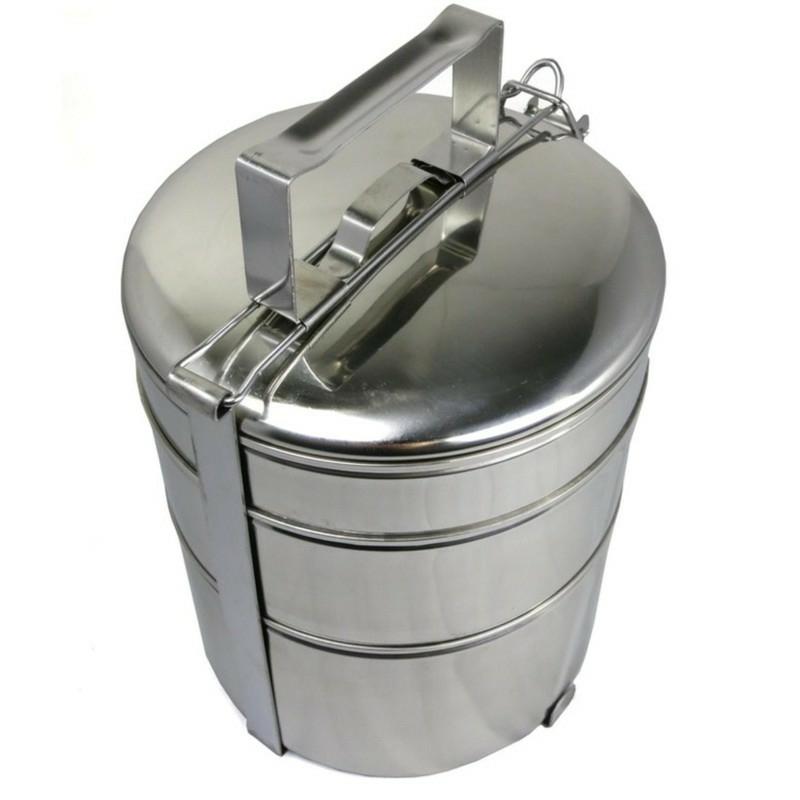 Khay đựng cơm inox 3 và 4 tầng