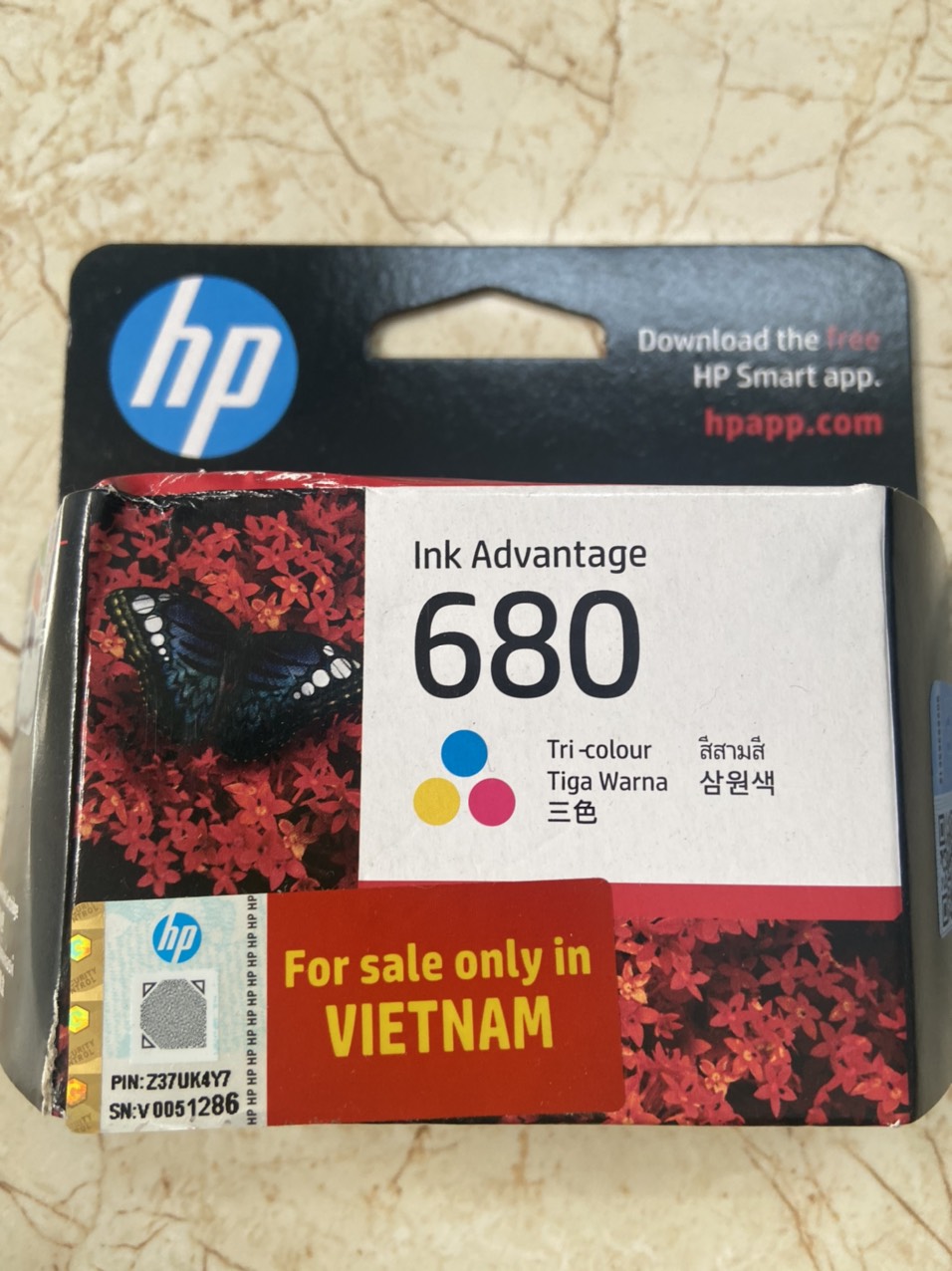 [HCM]Mực in phun Hp 678 Tri-Color ( CZ108AA )