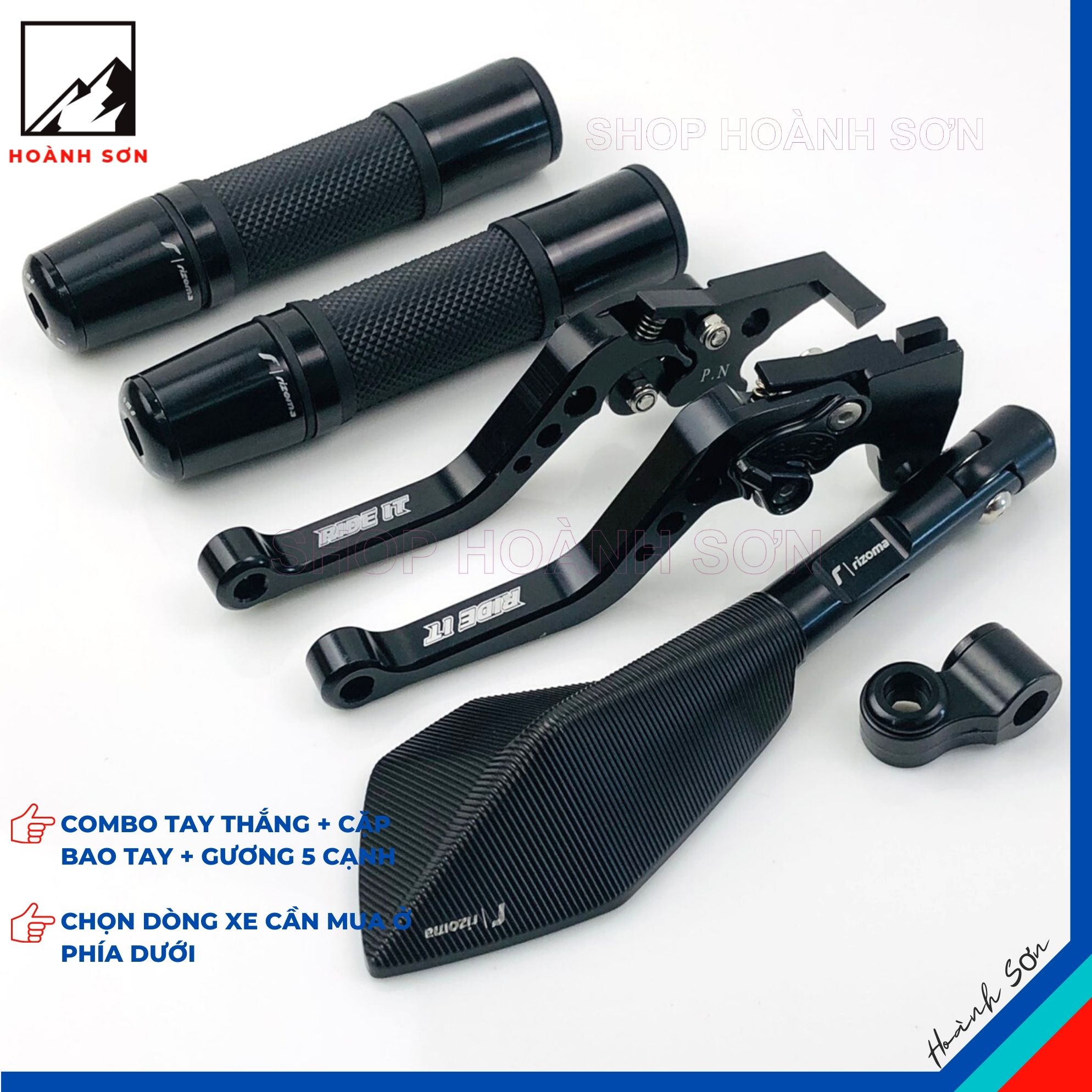 [Low price combo] Pairs of brake lever + armrest pair + five-side mirror for exciter/winner/sonic/MSX/nvx/Nouvo/Vario/AB/Vision/Sirius RC motorcycle/wave/fuled/Future/axelo .. you can buy separately on demand, plastic toy for motorcycle