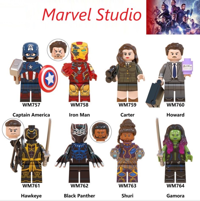 Bộ đồ chơi Lego Minifigure Marvel, Thor , Lego Người Sắt, Lắp Ghép Người Nhện, Hulk– Lego Nhân Vật