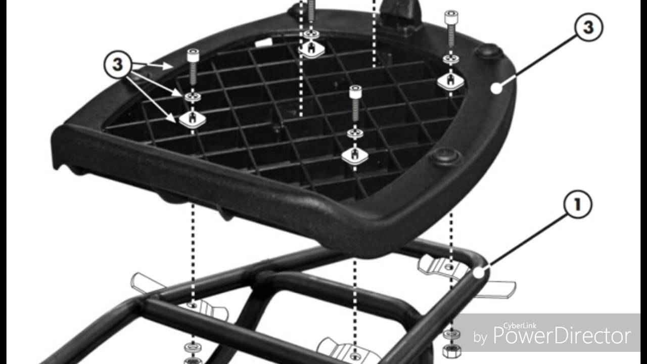 Đế đệm givi MP60N Plate With Screw Set