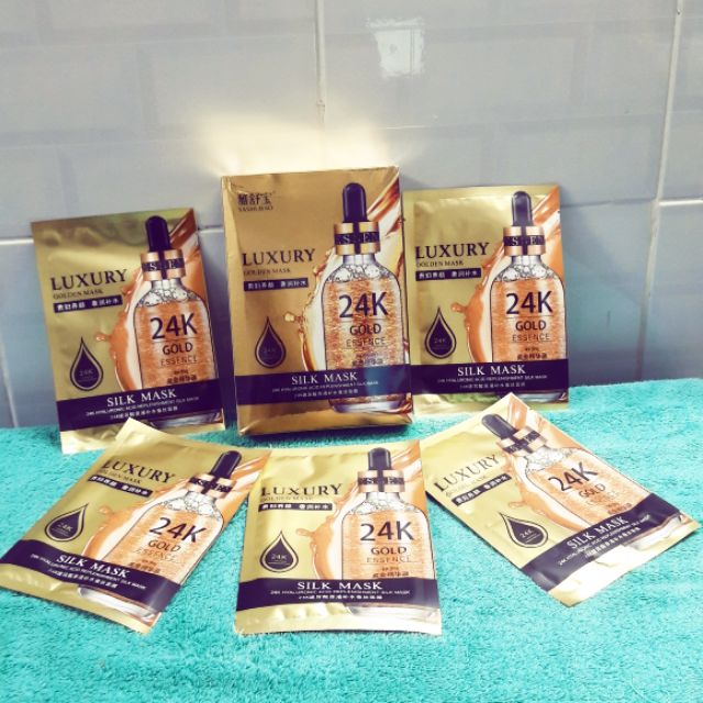 Hộp 10 miếng mặt nạ 24k luxury gold