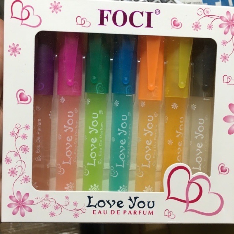 Nước hoa cây viết foci 7 chai dạng xịt