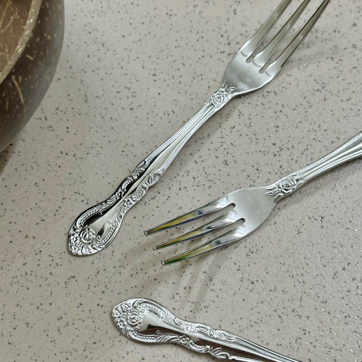 Set Thìa, Dĩa ăn inox Melly Echo Metal (Made in Japan)