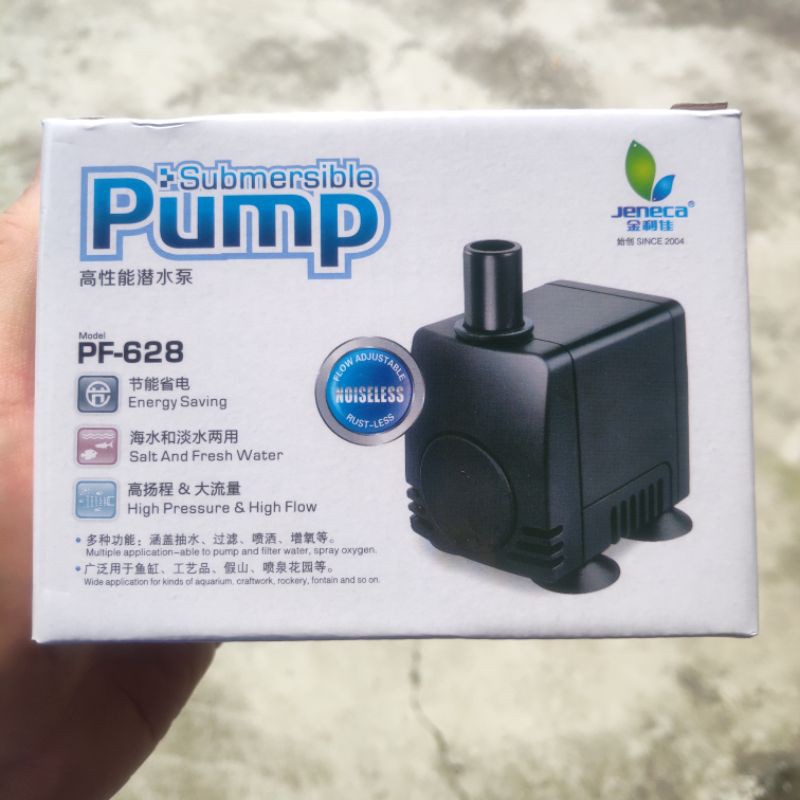 Máy Bơm Nước Jeneca PF-628 7W-450L H-0.95M - Máy Bơm Nước Cho Bể Cá Cảnh