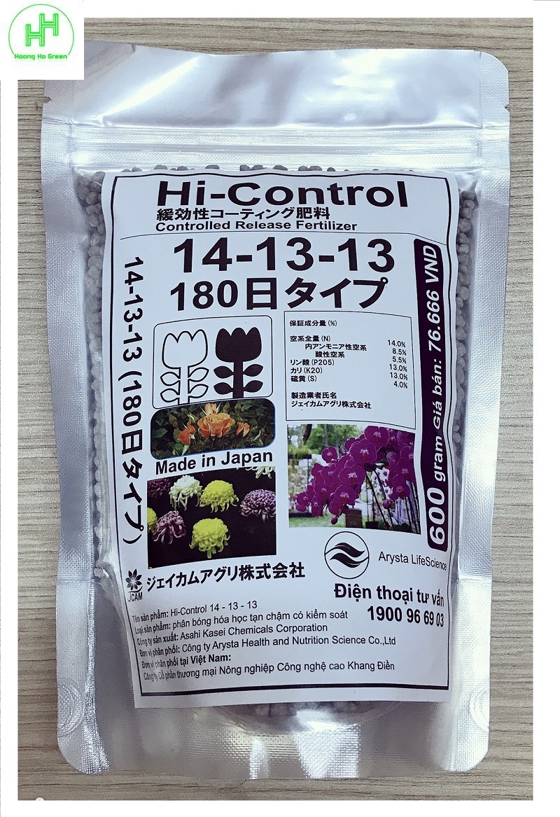 Phân Chì Tan Chậm Nhật Bản Hi-Control 14-13-13 Gói 600g
