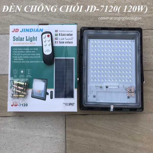 Đèn led năng lượng mặt trời 120w jd-7120