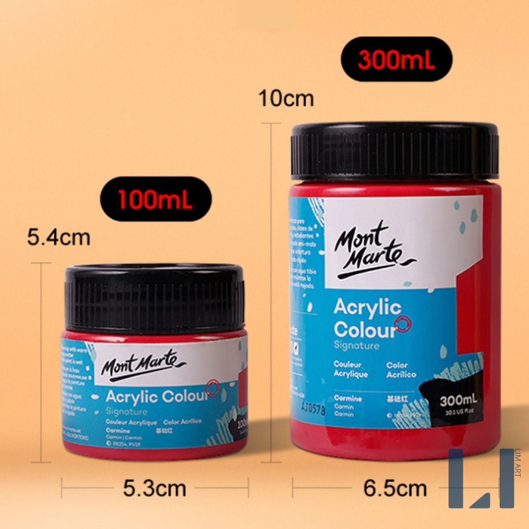 Màu Acrylic 100ml Mont Marte vẽ tranh số hóa, canvas