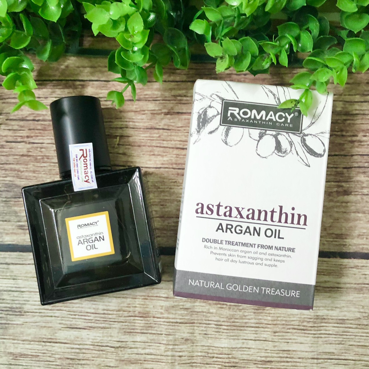 [+Tặng mũ trùm][HCM]TINH DẦU DƯỠNG TÓC ROMACY ASTAXANTHIN ARGAN OIL 55ML