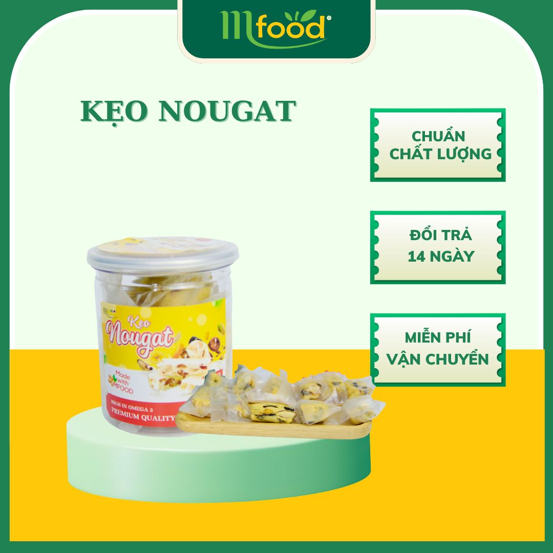 KẸO NOUGAT NHIỀU HẠT - KẸO HẠNH PHÚC