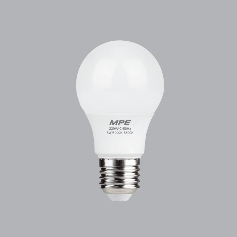ĐÈN LED BULB 5W CHỐNG ẨM CAO CẤP MPE (LBD3-5)