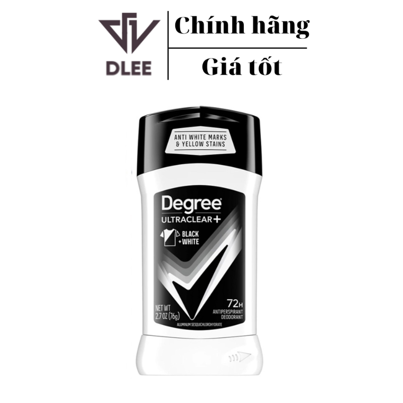 Sáp lăn khử mùi cho nam Degree Men Ultraclear black + white 76g