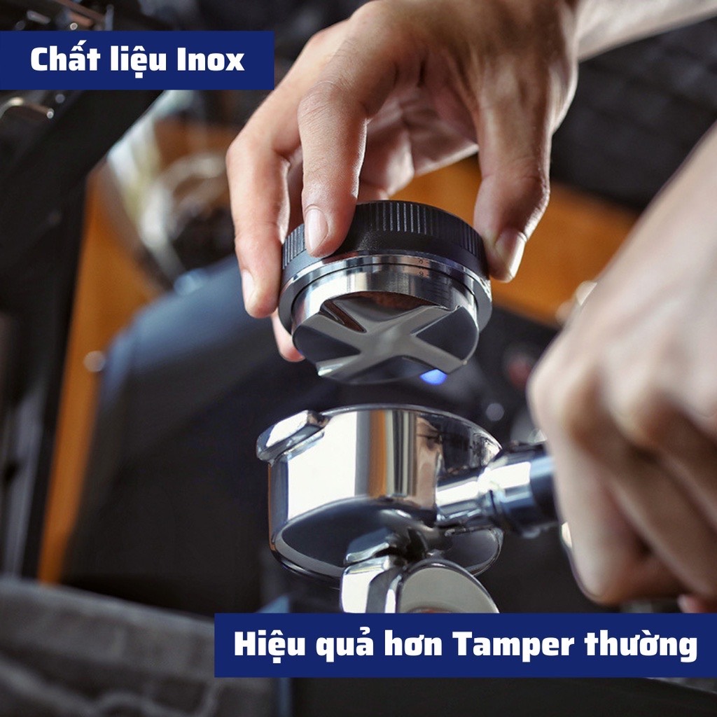 Temper OCD - Tay Nén Cà Phê Cao Cấp 58mm - Cục Dàn Đều Cà Phê