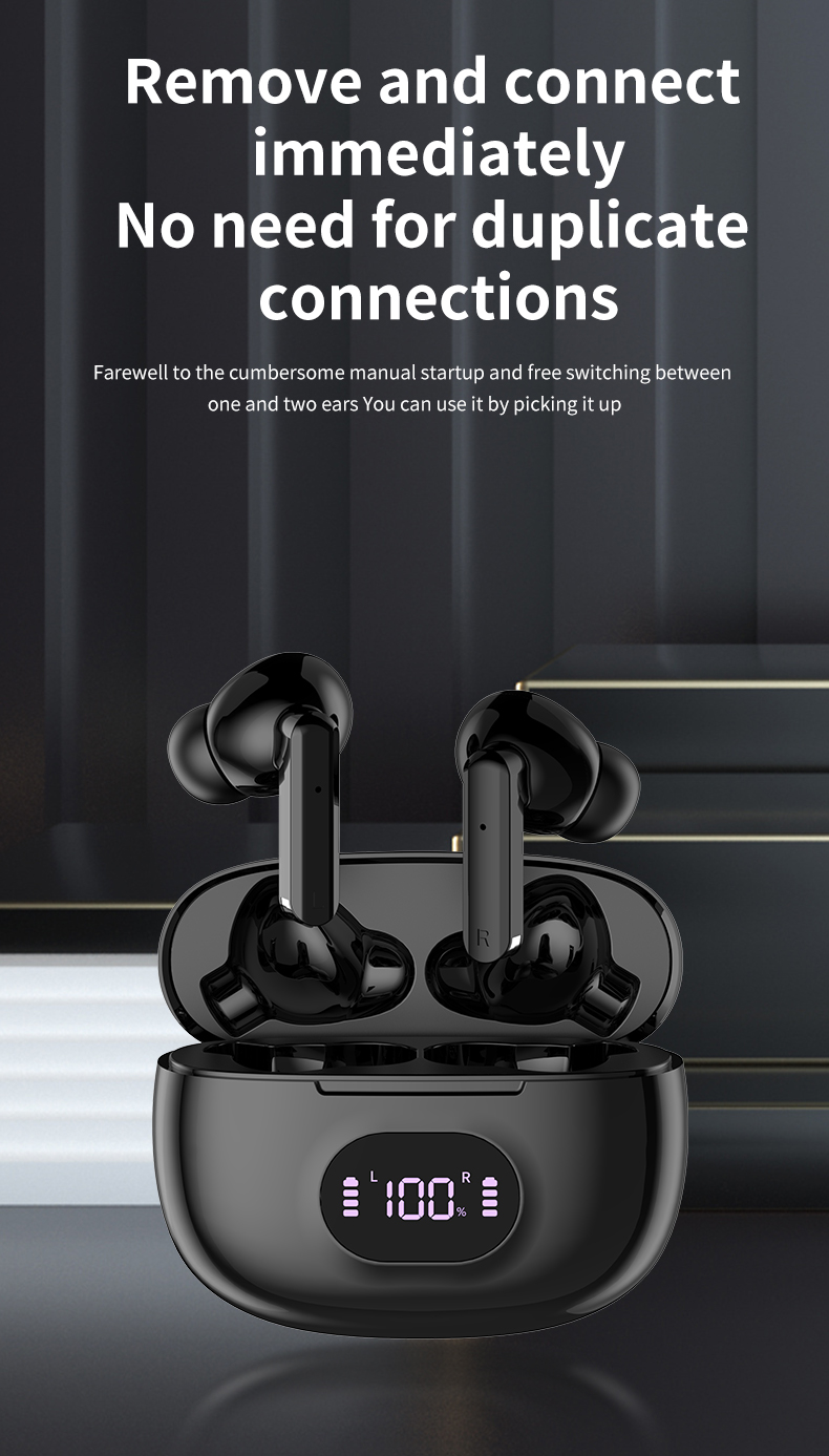 Tai nghe bluetooth 5.3 Air Pro M919 MAX tai nghe nhét tai không dây kèm mic, chống ồn, chống nước, pin trâu, chơi game không delay