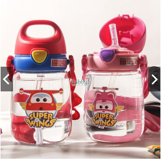 BÌNH NƯỚC 350ML (Hình Captain/ Spiderman/ Mickey/ Minnie/ Sofia/ Super Wings)