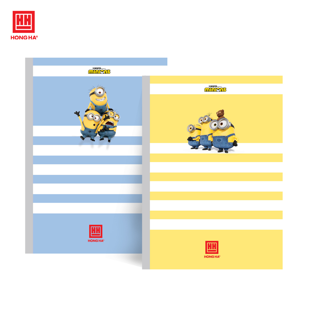 Vở kẻ ngang 200 trang Minions Hồng Hà dòng kẻ có chấm - 1444