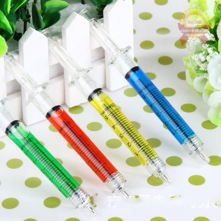 Combo 3 Bút bi hình ống tiêm độc lạ dễ thương