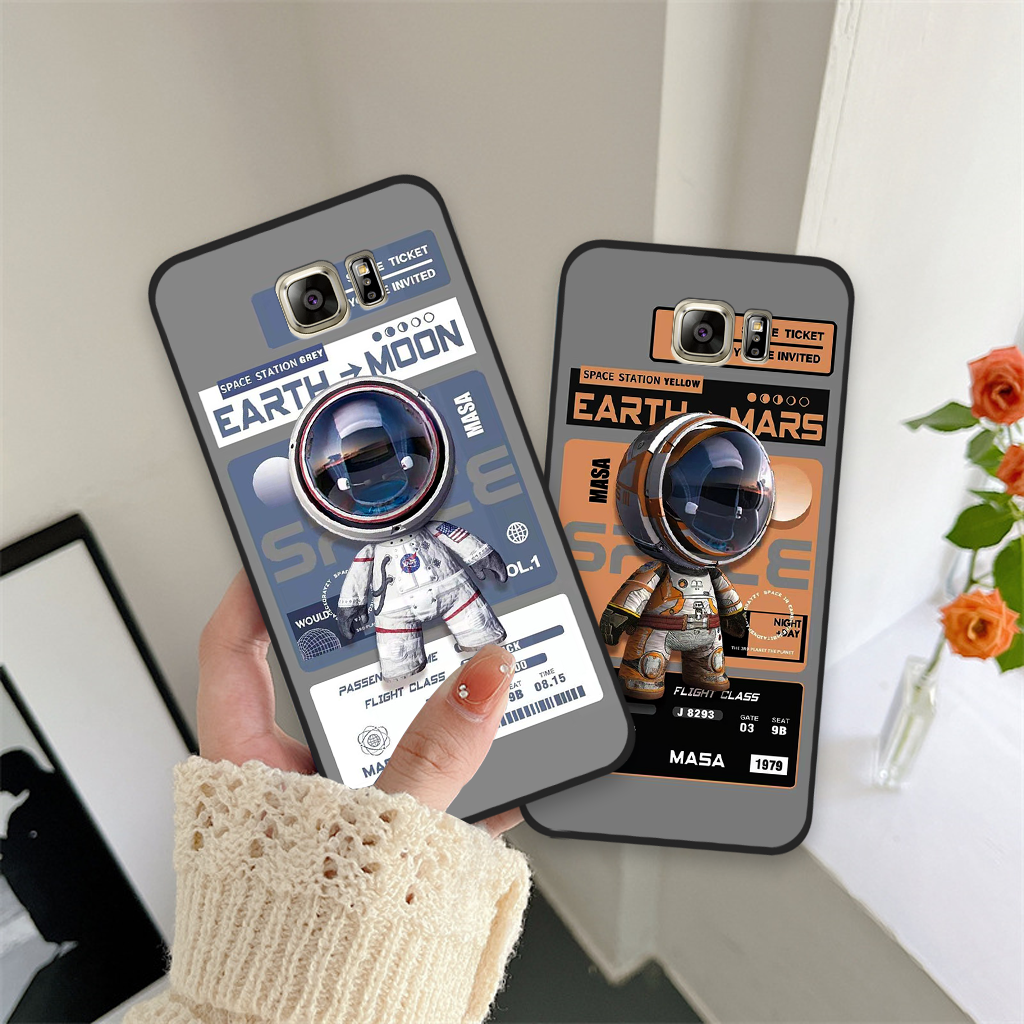 Ốp lưng Samsung Galaxy Note 4 / Note 5 phi hành gia astronaut 3D độc đáo