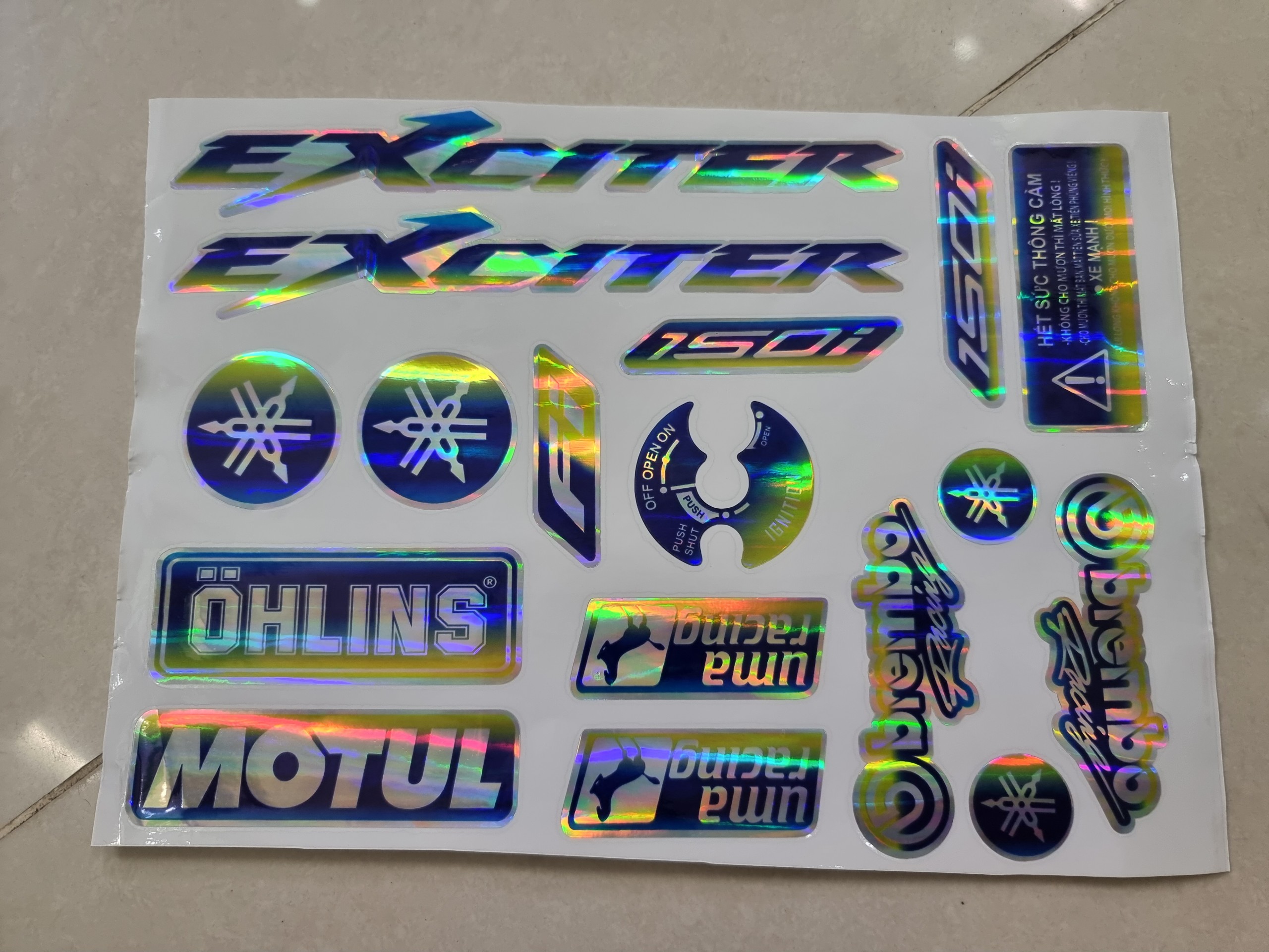 Trọn bộ logo exciter logo yamaha 7 màu siêu rẻ.