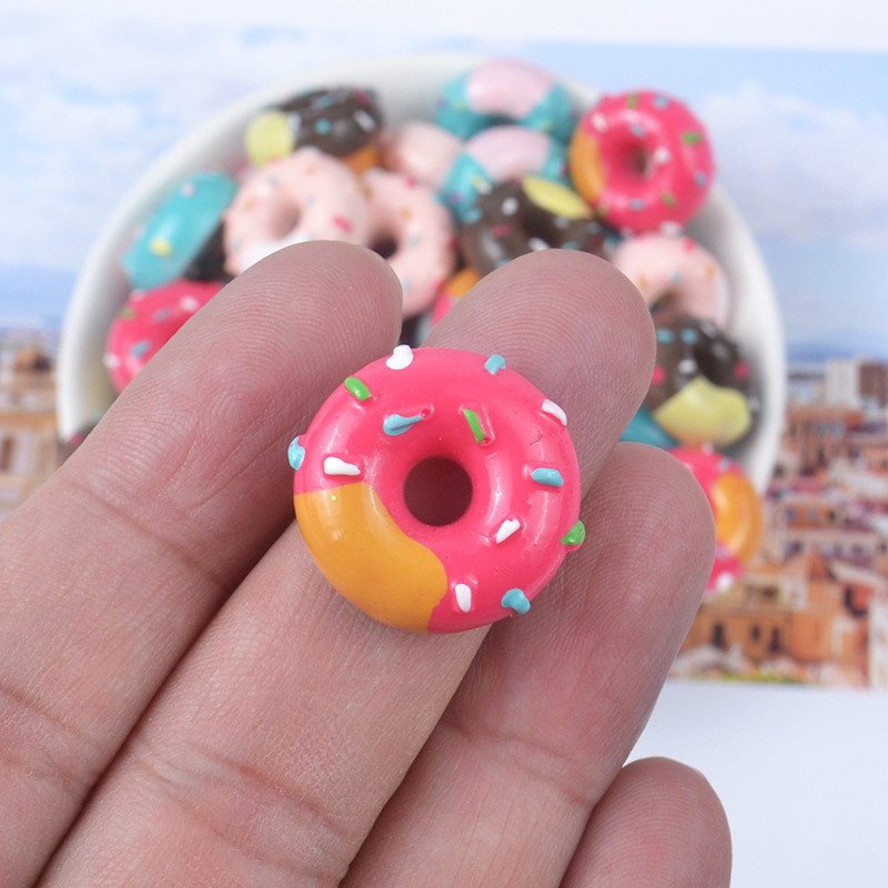 Combo 2 Charm Slime Squishy Bánh Donut nhiều màu