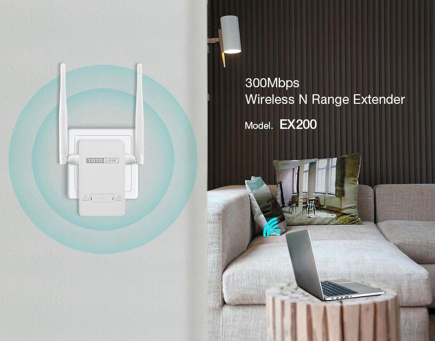 [HCM]Cục Phát Wifi - Kích Sóng Cực Khỏe Bộ Kích Sóng Wifi ToToLink Chính Hãng EX200 Mở Rộng Sóng WiFi Chuẩn N 300Mbps Siêu Mạnh Bảo Hành 12 Tháng