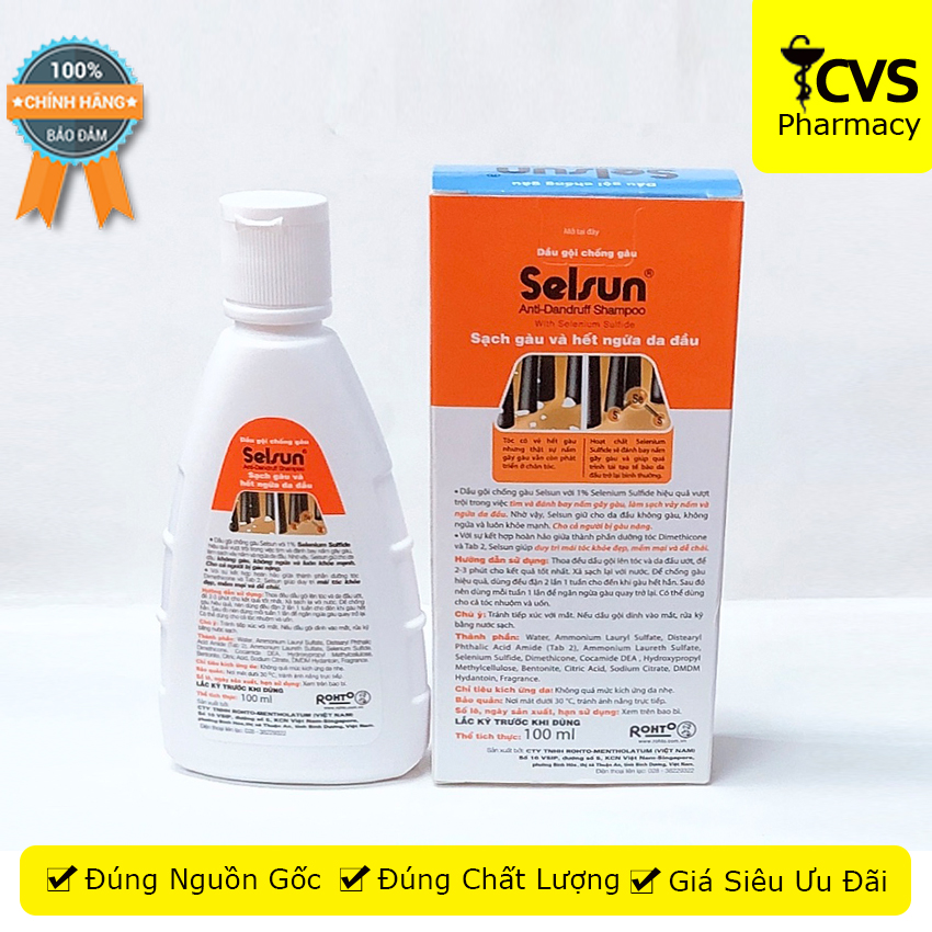 Dầu gội chống gàu Selsun Anti-Dandruff Shampoo - cvspharmacy