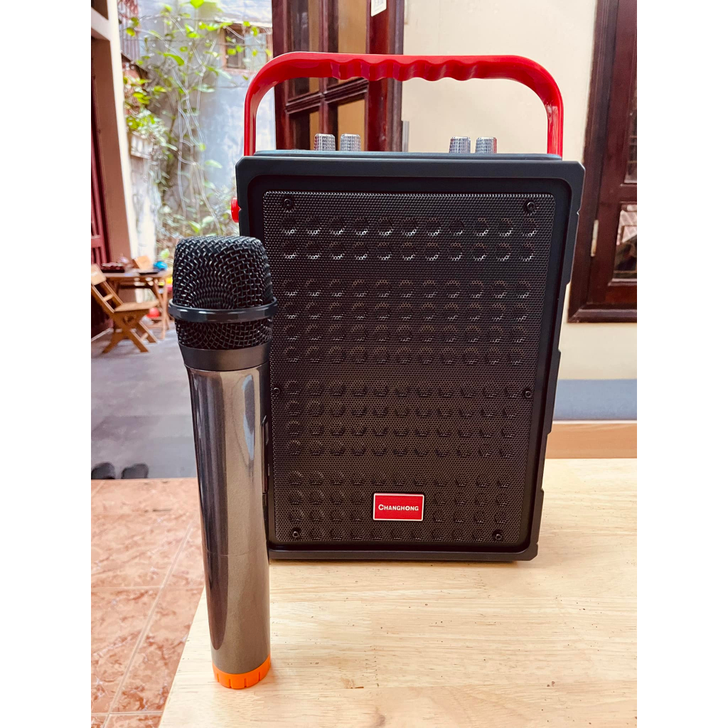 Loa karaoke di động hãng changhong cyw501 tặng kèm 1 mic dung lượng pin 6000mah