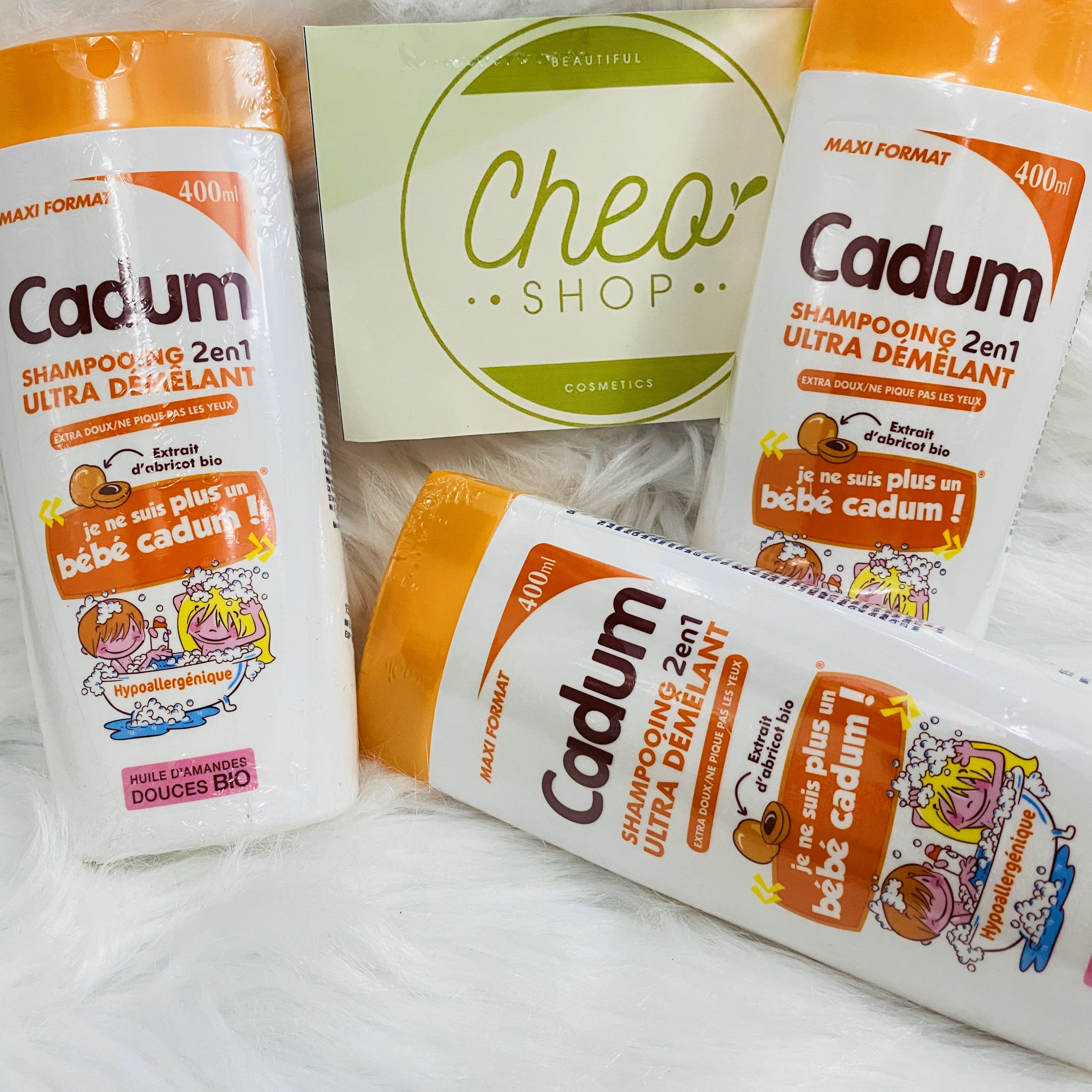 Dầu gội Cadum hương mơ cho bé 400ml