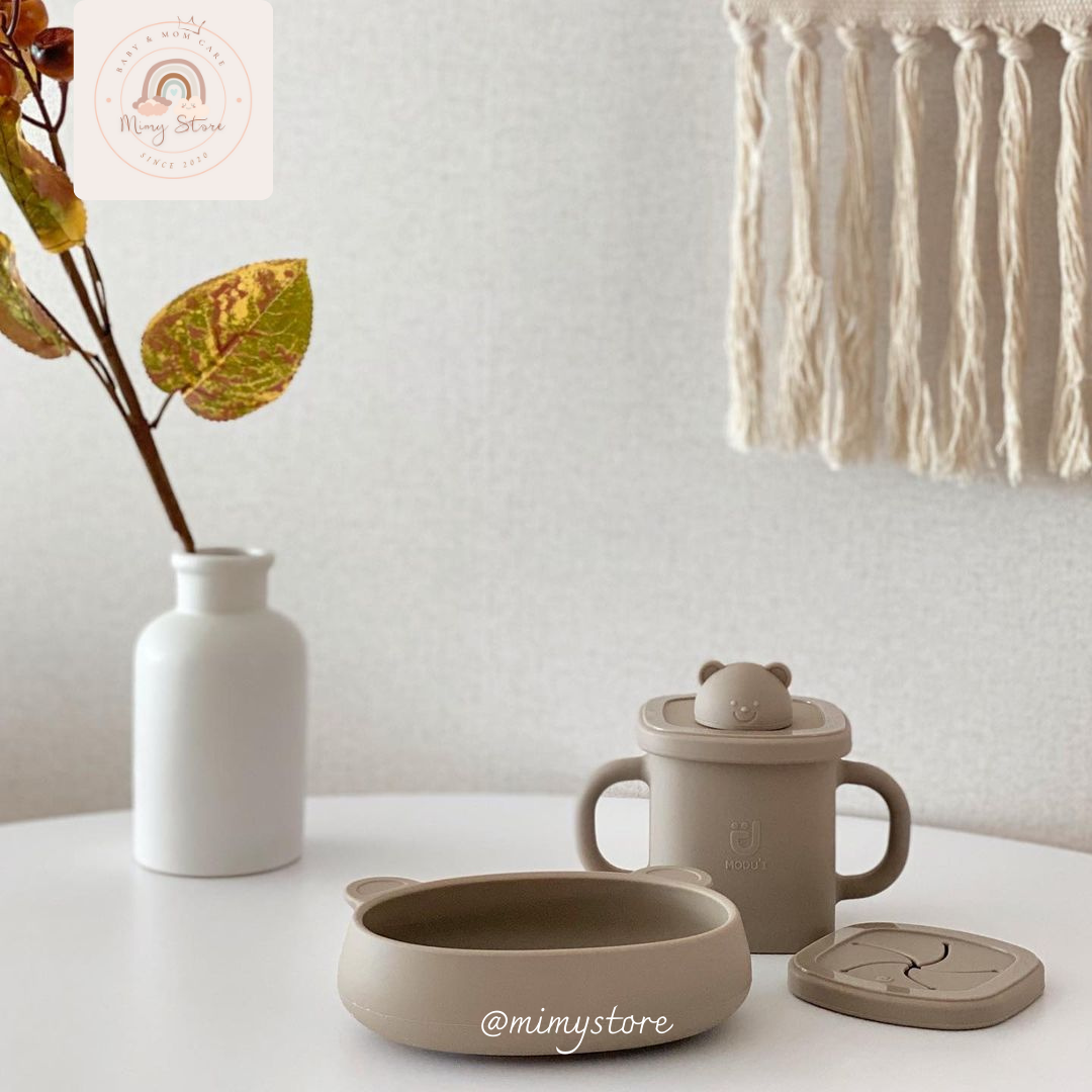 Bát Ăn Dặm Silicone Hình Gấu BLUEMAMA