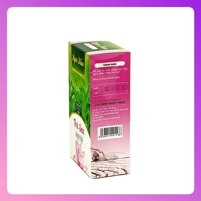 Hộp Trà Sen Ngọc Thảo 200 gr