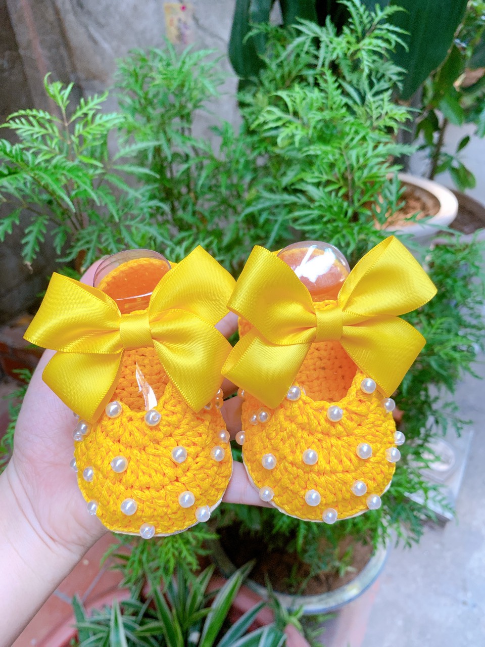 Giày đan sợi thủ công cho bé