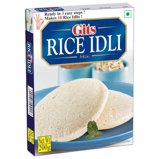 Bột bánh gạo pha sẵn hiệu Gits Rice Idli Mix - Nhập khẩu Ấn Độ 200g