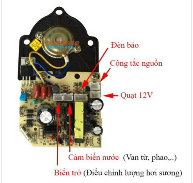 Bo mạch quạt phun sương