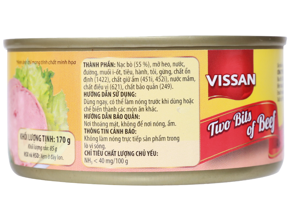 Bò 2 Lát Vissan Hộp 170g