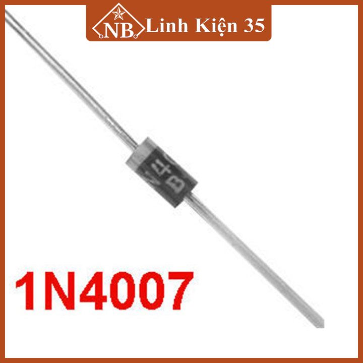Diode chỉnh lưu 1N4007 1A 1000V (set 10 con, 50 con)
