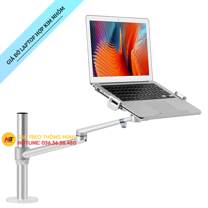 Giá Treo Đỡ Laptop OL 1S - Macbook - Ipad 12 - 17 Inch / Màn Hình Máy Tính 17 - 32 Inch / Hợp Kim Nhôm Cao
