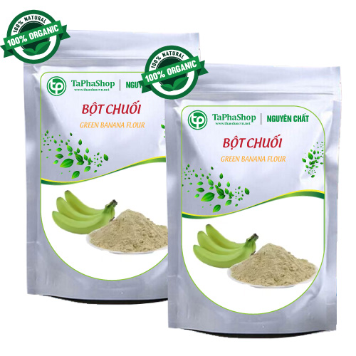 Bột chuối xanh nguyên chất 100g - Tấn phát