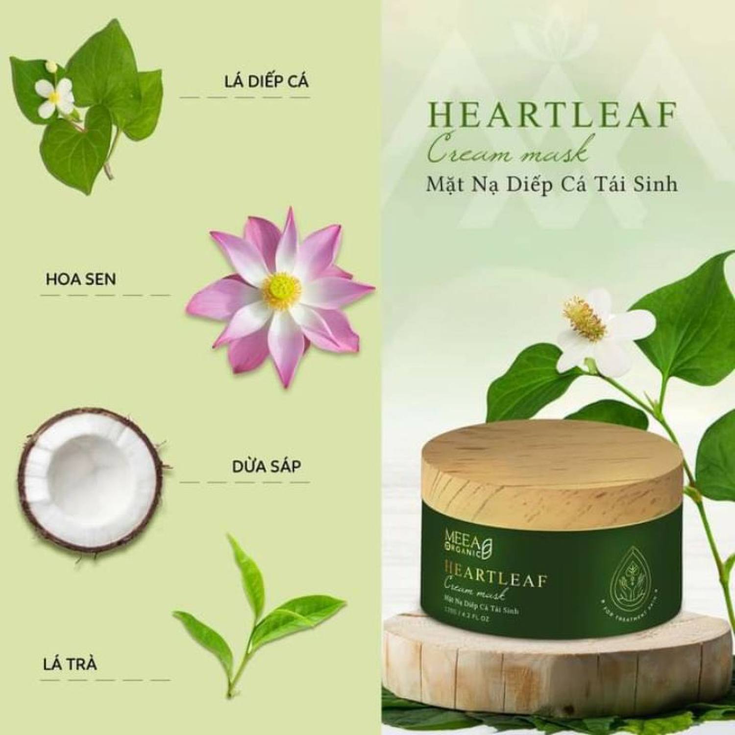 Mặt Nạ Diếp Cá Tái Sinh - Meea Origin New 2022
