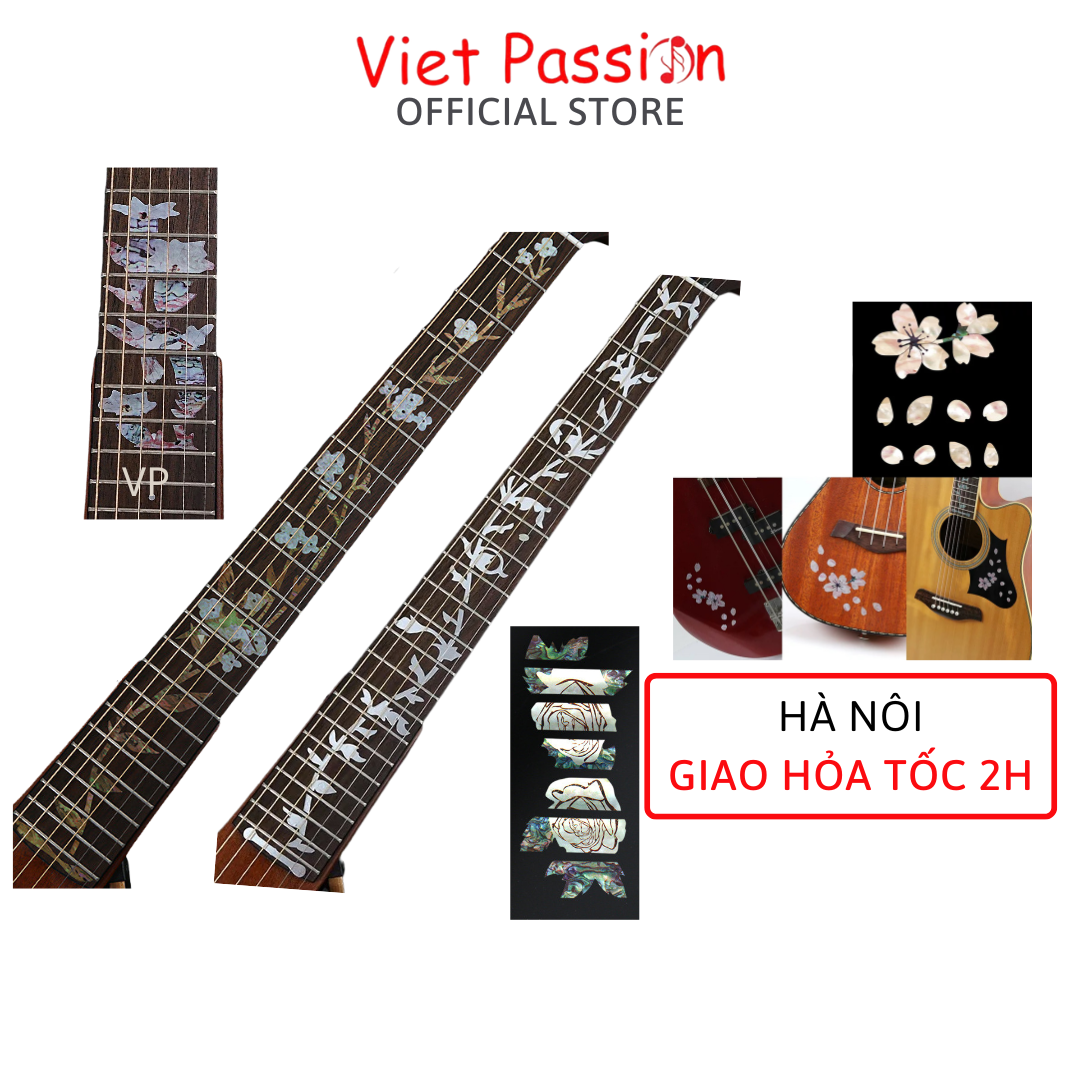 Sticker Miếng dán trang trí cần đàn guitar Viet Passion