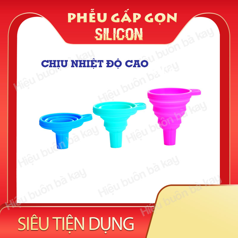 Phễu (Quặng) Silicon gấp gọn chịu nhiệt độ cao