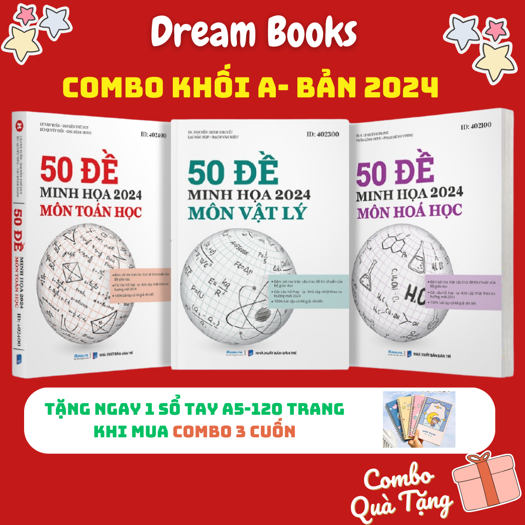 Sách- bộ đề thi trắc nghiệm khối a toán lý hóa năm 2024- sách luyện đề minh họa ôn thi thpt quốc gia