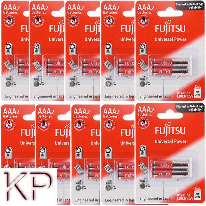 [HCM]5 Vỉ Pin đũa AAA Alkaline FUJITSU 15v vỉ 2 viên