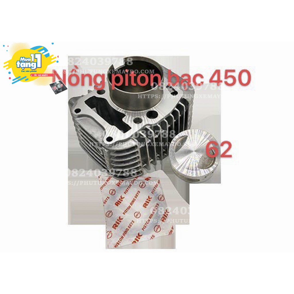 Lòng 62Mm Full Piston Bạc Cho Future Neo