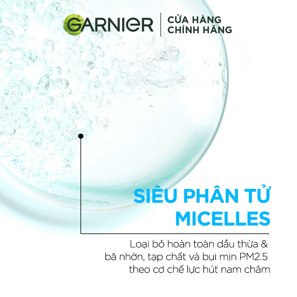 Nước Tẩy Trang Garnier Dành Cho Da Dầu Và Mụn 400ml